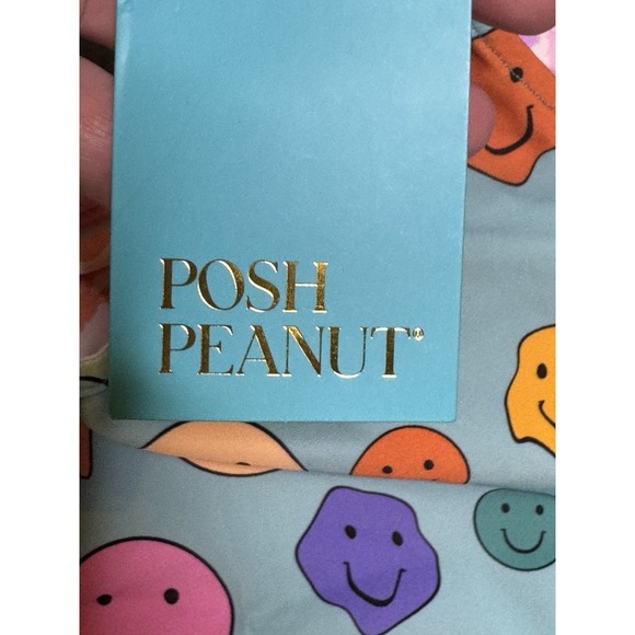 Posh Peanut Mina Reversible Swimsuit Mom‎ Size Small Smiley Face Animal Print - Picture 4 of 7